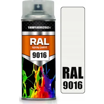 Barva ve spreji Bílý akrylový lak RAL 9016 Polomatný sprej 400 ml