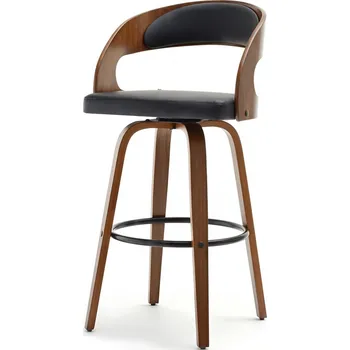 Jídelní židle Barová Židle Mebel-Partner , ořech, 98 cm, umělá kůže