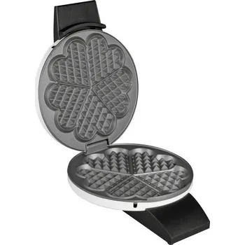 Vaflovač Cloer 1621 vaflovač ve tvaru srdíček manuálně nastavitelná teplota bílá, černá