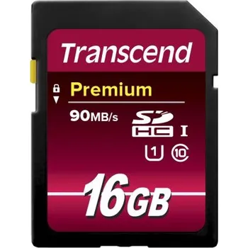 Paměťová karta Karta SD 16 GB Transcend -25 → plus 85°C