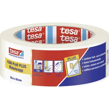 Izolační páska tesa PREMIUM 04306-00045-02 krepová lepicí páska tesakrepp® béžová (d x š) 50 m x 38 mm 1 ks