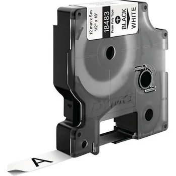 Kotouček do pokladny a tiskárny štítků páska do štítkovače DYMO IND RHINO 18764 polyester Barva pásky: bílá Barva písma:černá 12 mm 5.5 m