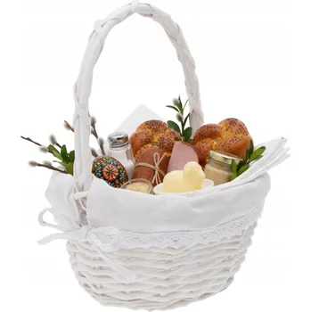 Nákupní košík Košík proutěný bílý 1 ks