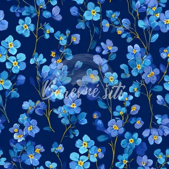 Úplet, Modré drobné pomněnky (E) (Top kvalitní úplet Bella digitisk)