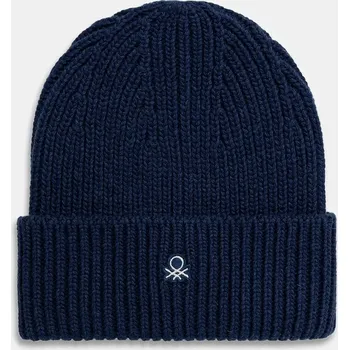 Čepice Čepice s příměsí vlny United Colors of Benetton 12PAUA00X modrá 95X, vel. S