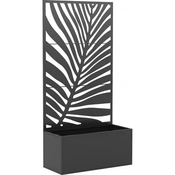 Truhlík Vyvýšený záhonový truhlík 90 x 40 x 180 cm | černý