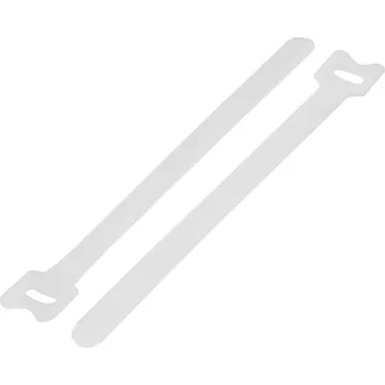 Zip TRU COMPONENTS TC-MGT-310WE203 kabelový manažer na suchý zip ke spojování háčková a flaušová část (d x š) 310 mm x 16 mm bílá 1 ks