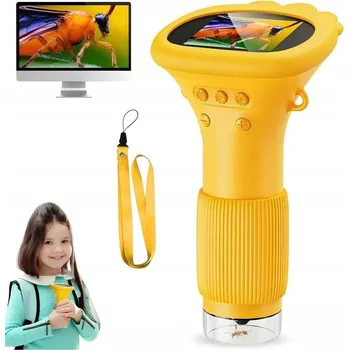 Kapesní digitální optický mikroskop pro děti s LED, zvětšení 1000x