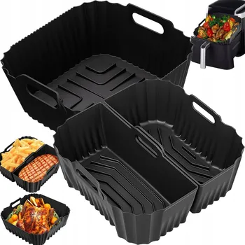 Forma na pečení SILIKONOVÁ FORMA 3v1 DO HORKOVZDUŠNÉ FRITÉZY NA PEČENÍ - VLOŽKY