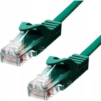 Síťový kabel Ethernetový kabel ProXtend CAT5e U/UTP CU PVC zelený 1m, 5UTP-01GR