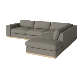 Pohovka Sepia, Čalounění Nantes blue grey, Podnož Černá