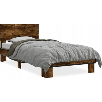 Postel Rám postele kouřový dub 204,5 x 93 x 81 cm, pro matraci 90 x 200 cm