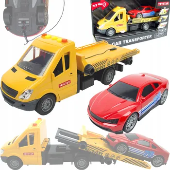 autíčko LT515 AUTO SILNIČNÍ ASISTENCE AUTOPŘEPRAVNÍK ŽLUTÁ AUTO SVĚTLA ZVUK + AUTO