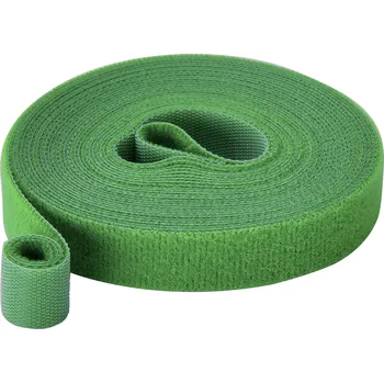 Zip TRU COMPONENTS T24CA061 pásek se suchým zipem, ke spojování, háčková a flaušová část, (d x š) 5 m x 15 mm, zelená, 5 m