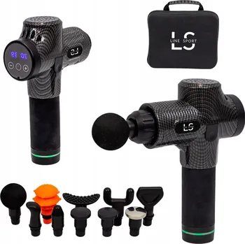 Masážní přístroj MASÁŽNÍ PISTOLE VIBRAČNÍ MASÁŽNÍ PŘÍSTROJ MASÁŽNÍ PŘÍSTROJ LINE SPORT ACTIVE 9 HROTIČE