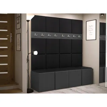 Předsíňová stěna Botník MOB 168 x 186 x 44 cm grafit