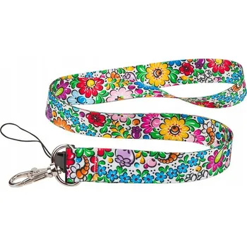Šňůrka na klíče Folkstar, vícebarevná, 2 cm