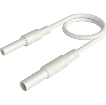 Měřicí kabel SKS Hirschmann MAL S GG-B 100/2,5 ws bezpečnostní měřicí kabely 4mm bezpečnostní zástrčka 4mm bezpečnostní zdířka 100 cm bílá 1 ks