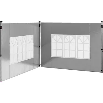 Zahradní altán Boční stěny pro altán, 3x3 nebo 3x4 m, 2 kusy | světle šedé