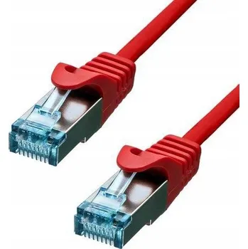 Síťový kabel Ethernetový kabel ProXtend CAT6A S/FTP CU LSZH, červený, 1,5 m, 6ASFTP-015R