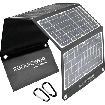Univerzální solární nabíječka RealPower SP-30E, 412766 solární nabíječka, 30 W