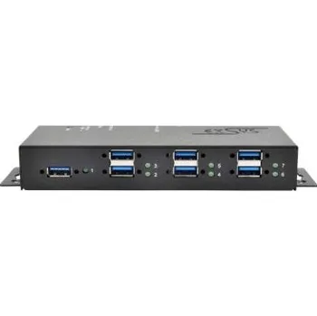 USB hub Rozbočovač USB EX-1189HMVS-3, standard: USB 3.0, USB 3.1, USB 3.2 USB, počet portů USB: 7, typ USB: USB A, USB B Exsys