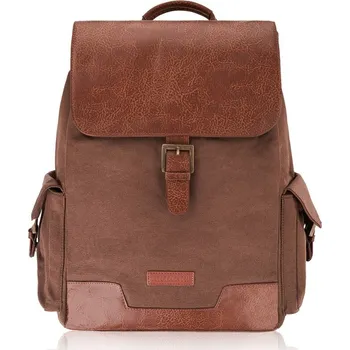 Kabelka Paolo Peruzzi Pánský batoh A4 na notebook, cestovní Paolo Peruzzi; hnědá SKL