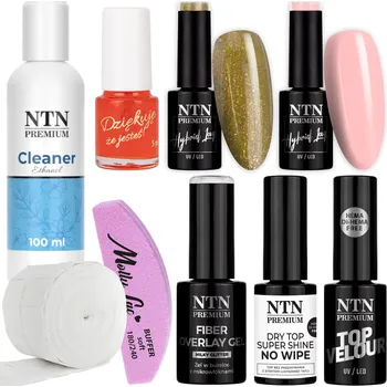Lak na nehty Sada na nehty French Perfection 2x Hybridní lak NTN 5g + Příslušenství