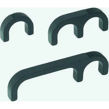 Nábytkové kování Rukojeť barva Černá, Hliník skryté úchyty, délka: 86mm x 27 mm x 6.4mm 28.5mm Southco