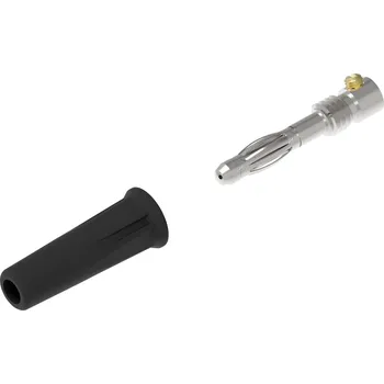 Krokosvorka Electro PJP 1060-C-CD1-N banánkový konektor zástrčka, rovná Ø pin: 4 mm černá 1 ks