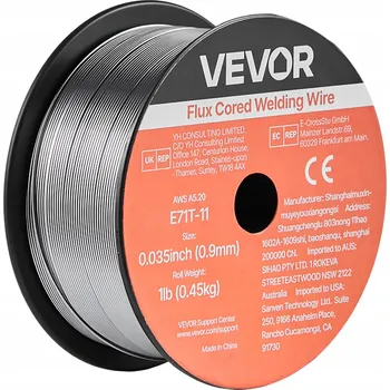 Svářečka VEVOR MIG svařovací drát 0,9 mm, 3 cívky po 0,45 kg, s nízkým rozstřikem