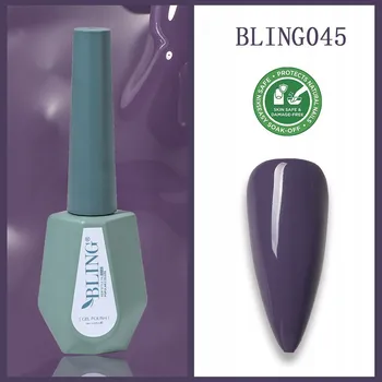 Přípravek na nehty Bling Gel na nehty HYBRIDNÍ Fialkový LAK 10 ml č. 45