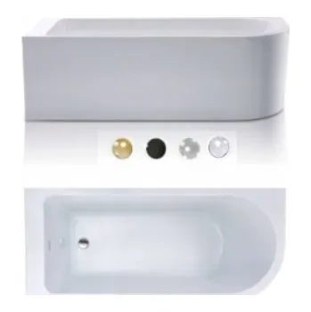 Vana Akrylátová rohová vana Braider Restia, boční odtok, 180 x 75 cm