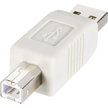 adaptér USB 2.0 [1x USB 2.0 zástrčka B - 1x USB 2.0 zástrčka A], béžová