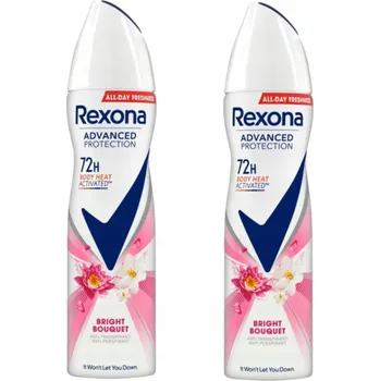REXONA ADVANCED PROTECT BRIGHT BOUQUET DEODORANT PRO ŽENY VE SPREJI 150 ML X2