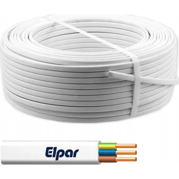 elektrický kabel Plochý elektrický kabel YDYp Elpar 3 x 1,5 mm² 100 m
