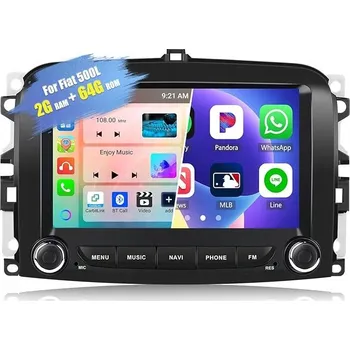 Autorádio AUTORÁDIO S GPS NAVIGACÍ Fiat 500X 2014-2020 ANDROID s NAVIGACÍ M1030