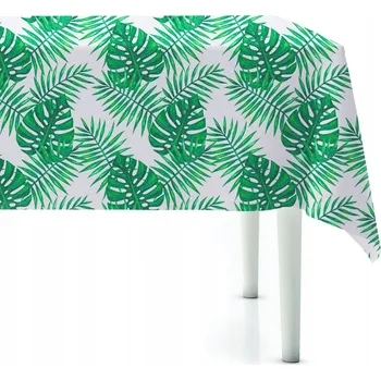 ubrus PLÁTNO ODPUZUJÍCÍ SKVRNY NA STŮL UBRUS OCHRANNÉ OMYVATELNÉ VODĚODOLNÉ LISTY