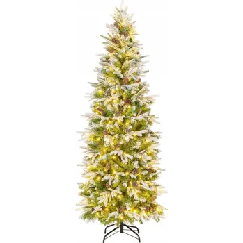 Vánoční stromek Umělý vánoční stromeček Costway 181 - 200 cm LED