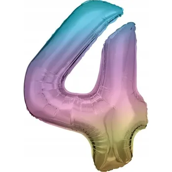 Balónek Balónek ve tvaru číslice Amscan, vícebarevný