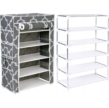 Botník Botník s policemi Gockowiak 60 x 90 x 30 cm, odstíny šedé