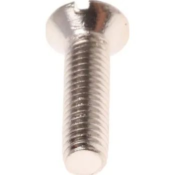 Šroub Šroub s nízkou půlkulovou hlavou, Niklování, Mosaz hlavice Vyvýšený (zápustný), velikost závitu: M3 12.0mm 0.50mm