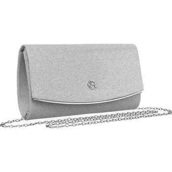 Kabelka Stříbrné dámské psaníčko ROVICKY R-XS013 na řetízku