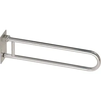 Madlo do koupelny Azp BRNO REHA sklopné madlo 600 mm, tvar U, nerez lesk