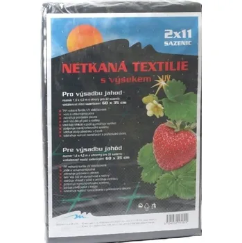 Mulčovací textilie Netkaná textilie s výsekem pro jahody 1,6 x 4,2 m