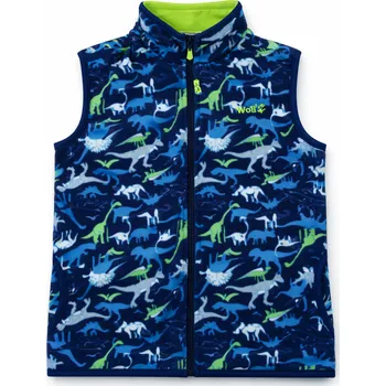dívčí zimní kombinéza xcena Fleecová vesta dětská s dinosaury Velikost: 134