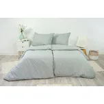 Povlečení krep Puntík šedý 140x200 a 70x90 cm