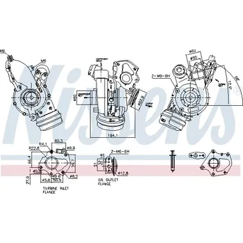 Turbodmychadlo Turbodmychadlo NISSENS 93856
