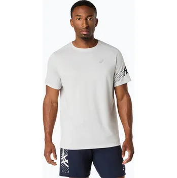 Pánské tričko Pánské běžecké tričko ASICS Icon SS cloud grey/midnight