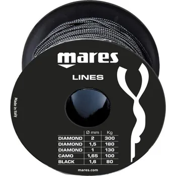 Harpuna Šňůra k Harpuně MARES BLACK LINES 1,6mm/80Kg/50metrů